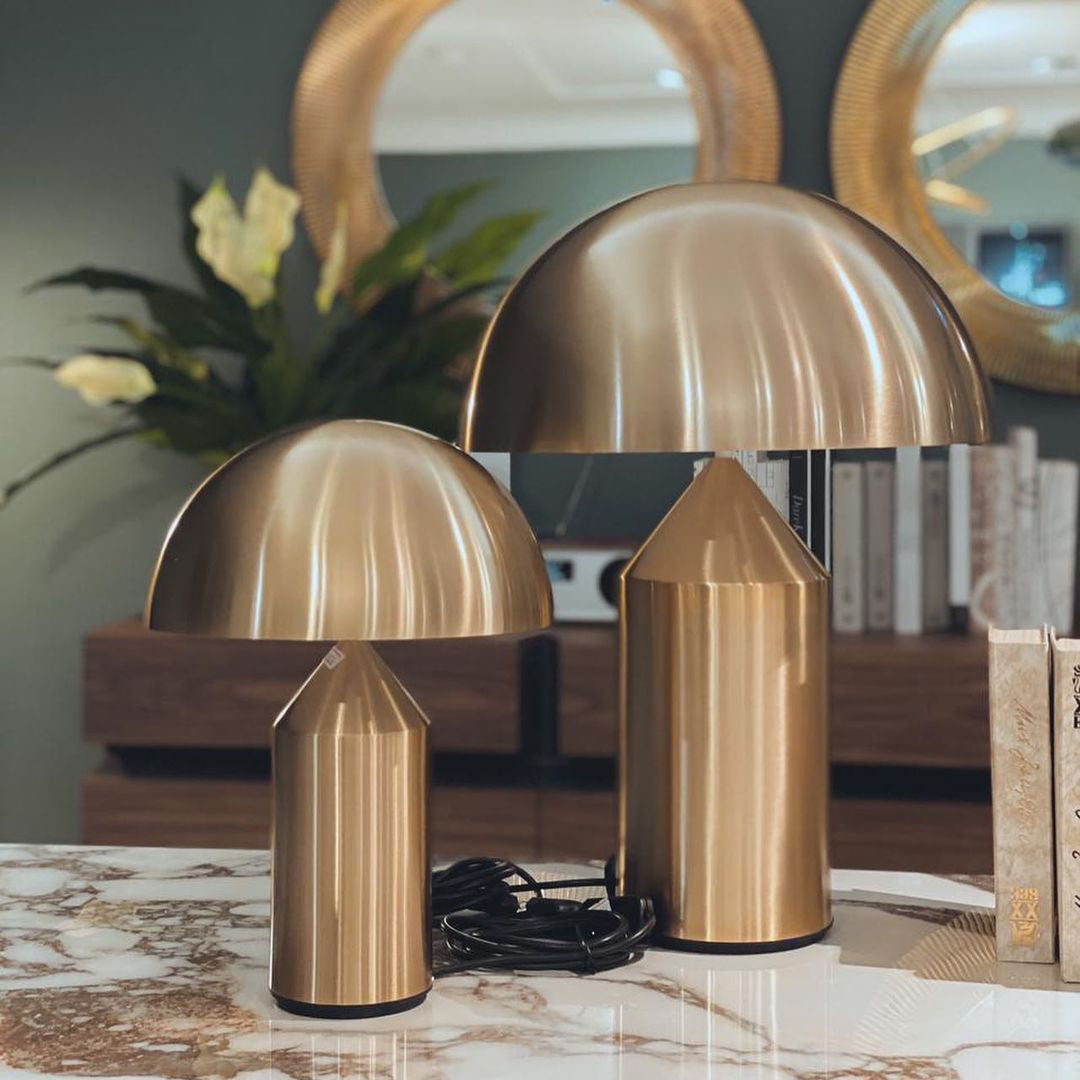 Atollo Glas Tafel Lamp – Geometrisch Design met LED of Edison Gloeilamp Table lamp Myna Mode