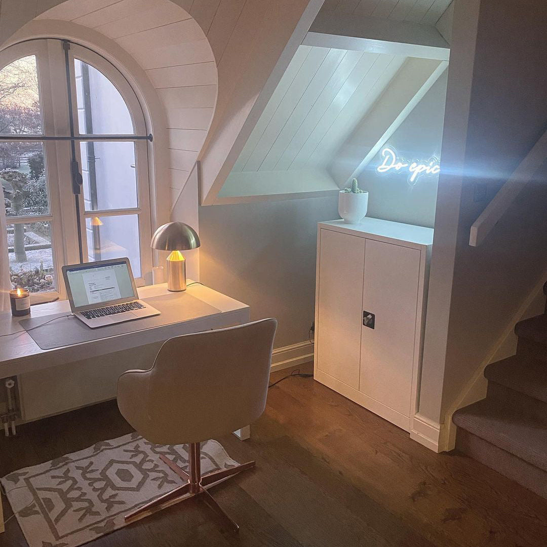 Atollo Glas Tafel Lamp – Geometrisch Design met LED of Edison Gloeilamp Table lamp Myna Mode