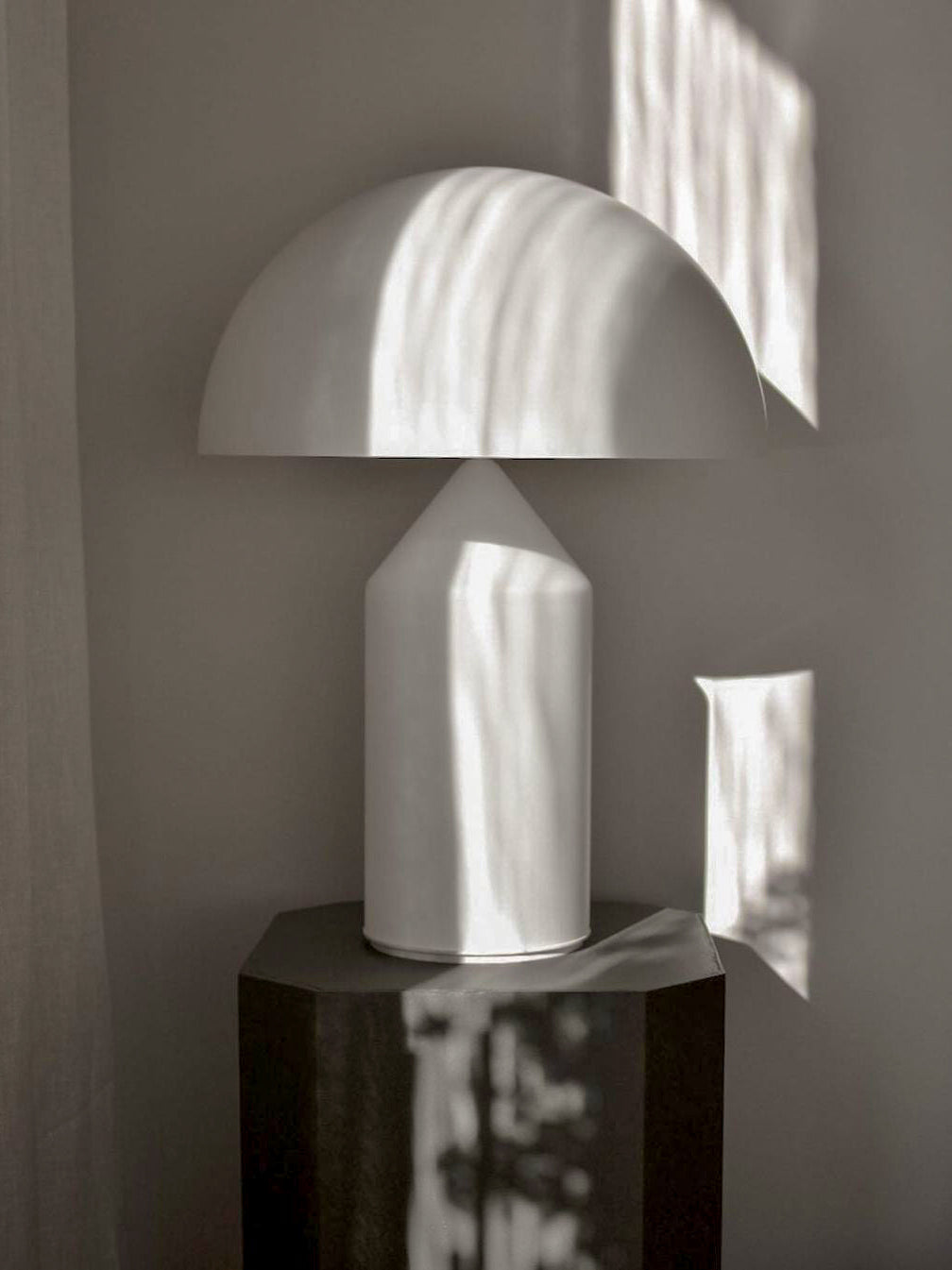 Atollo Glas Tafel Lamp – Geometrisch Design met LED of Edison Gloeilamp Table lamp Myna Mode