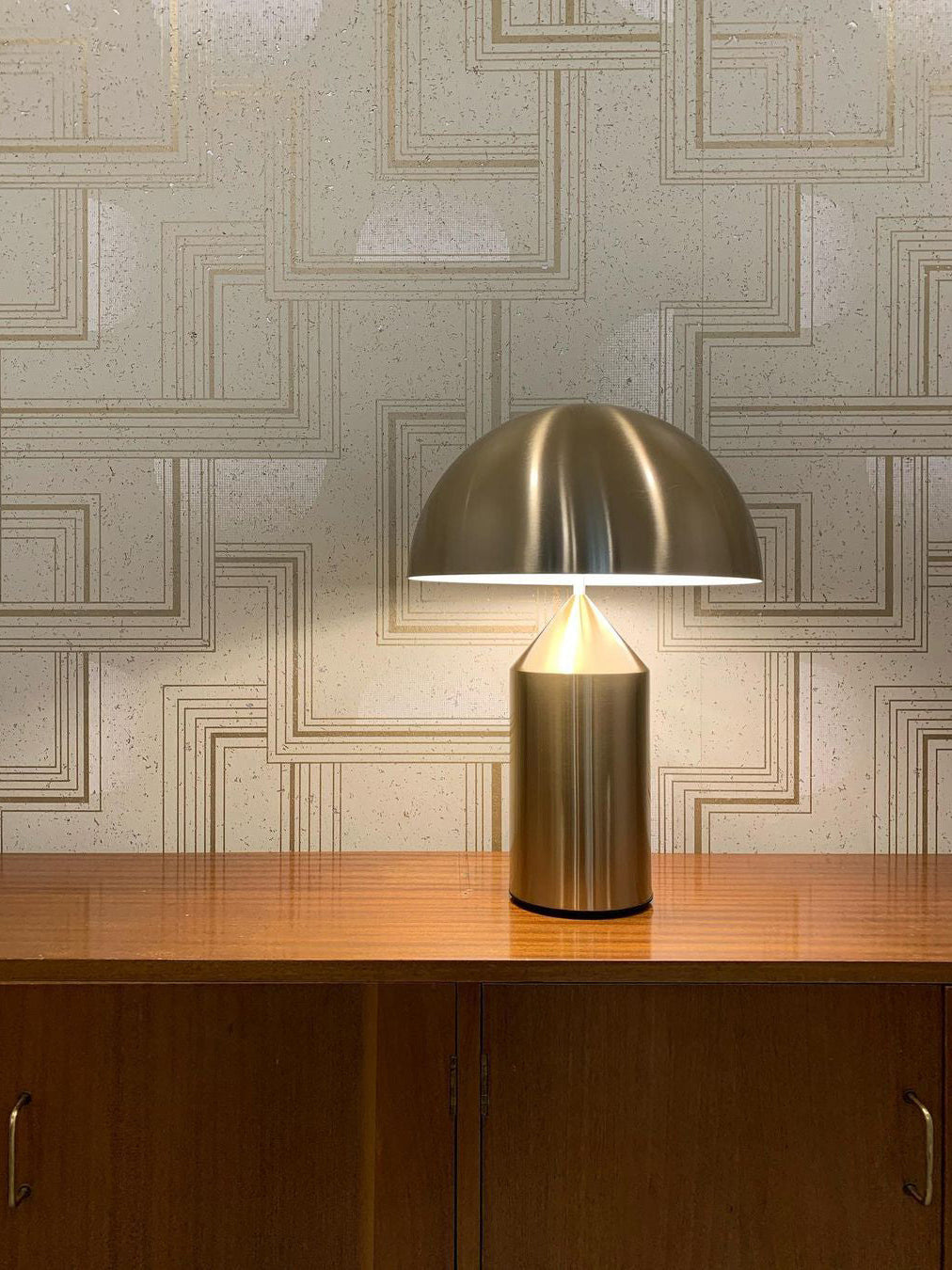 Atollo Glas Tafel Lamp – Geometrisch Design met LED of Edison Gloeilamp Table lamp Myna Mode
