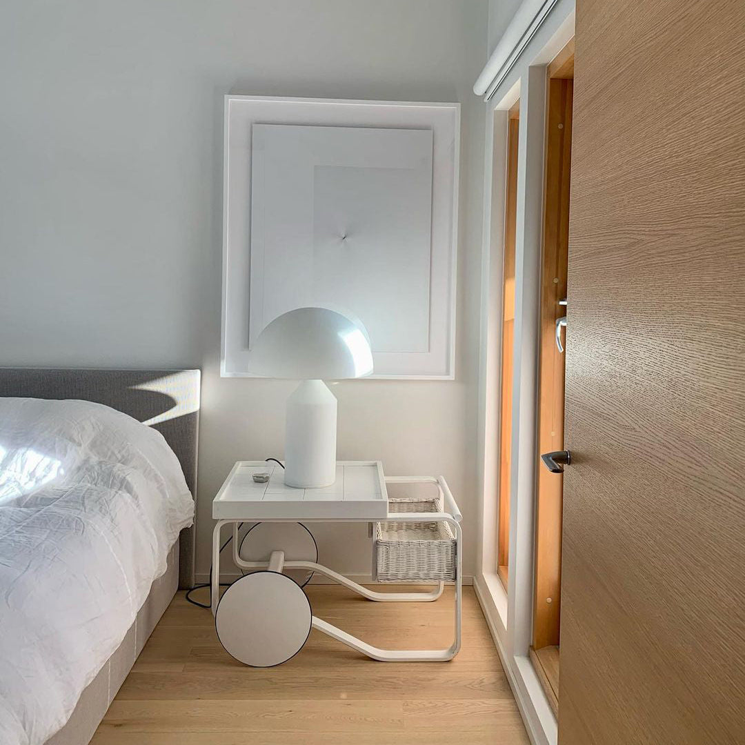 Atollo Glas Tafel Lamp – Geometrisch Design met LED of Edison Gloeilamp Table lamp Myna Mode