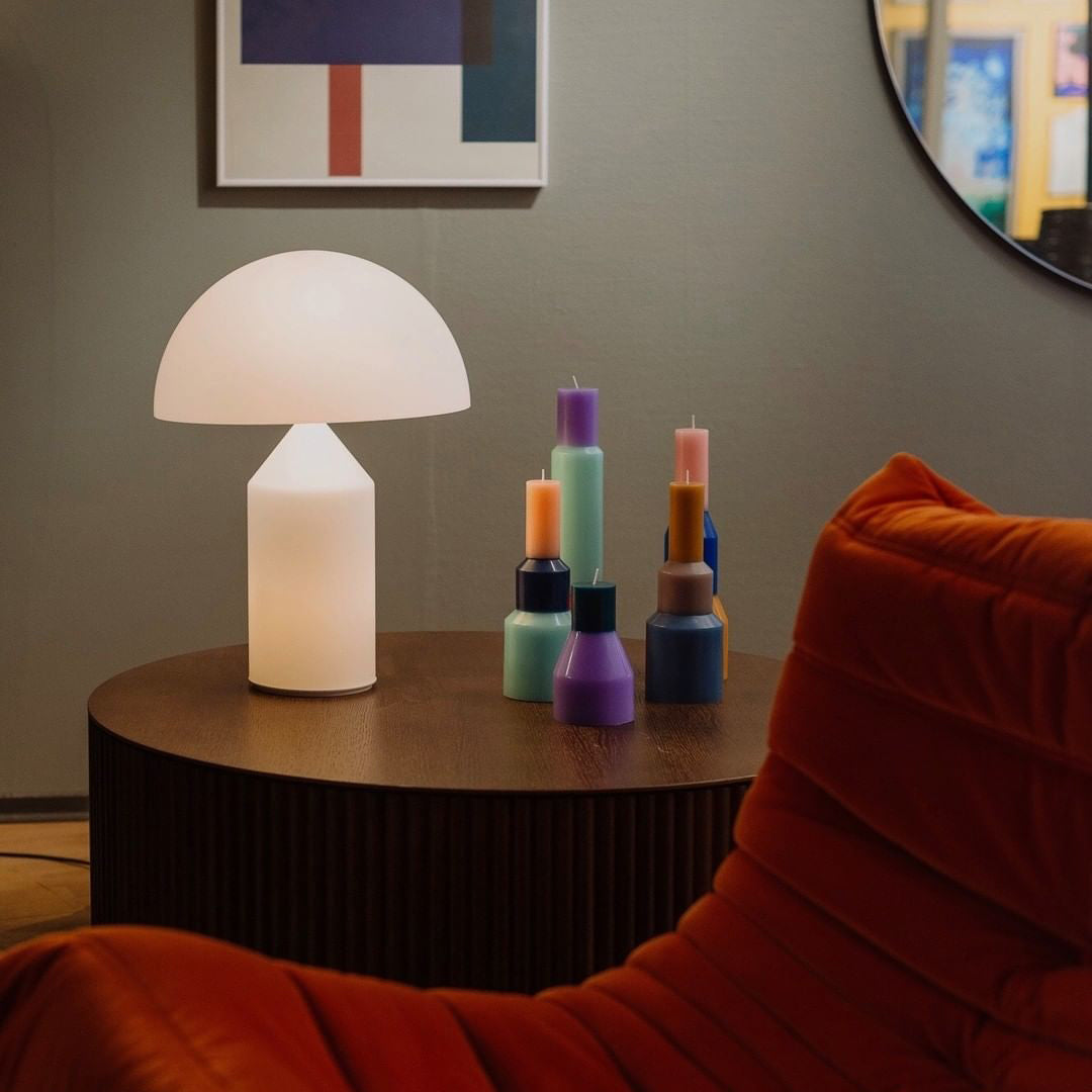 Atollo Glazen Tafellamp - Iconisch Geometrisch Ontwerp