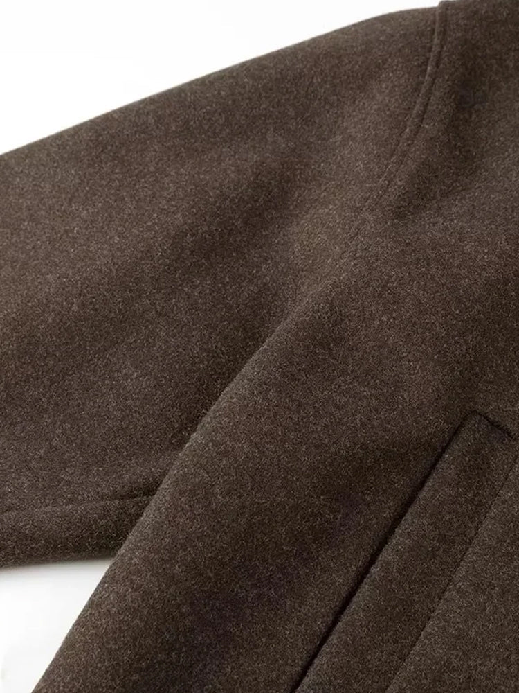 Dames Jas van Wolmix met Dubbele Voering – Tijdloos & Elegant Overgangsjasje