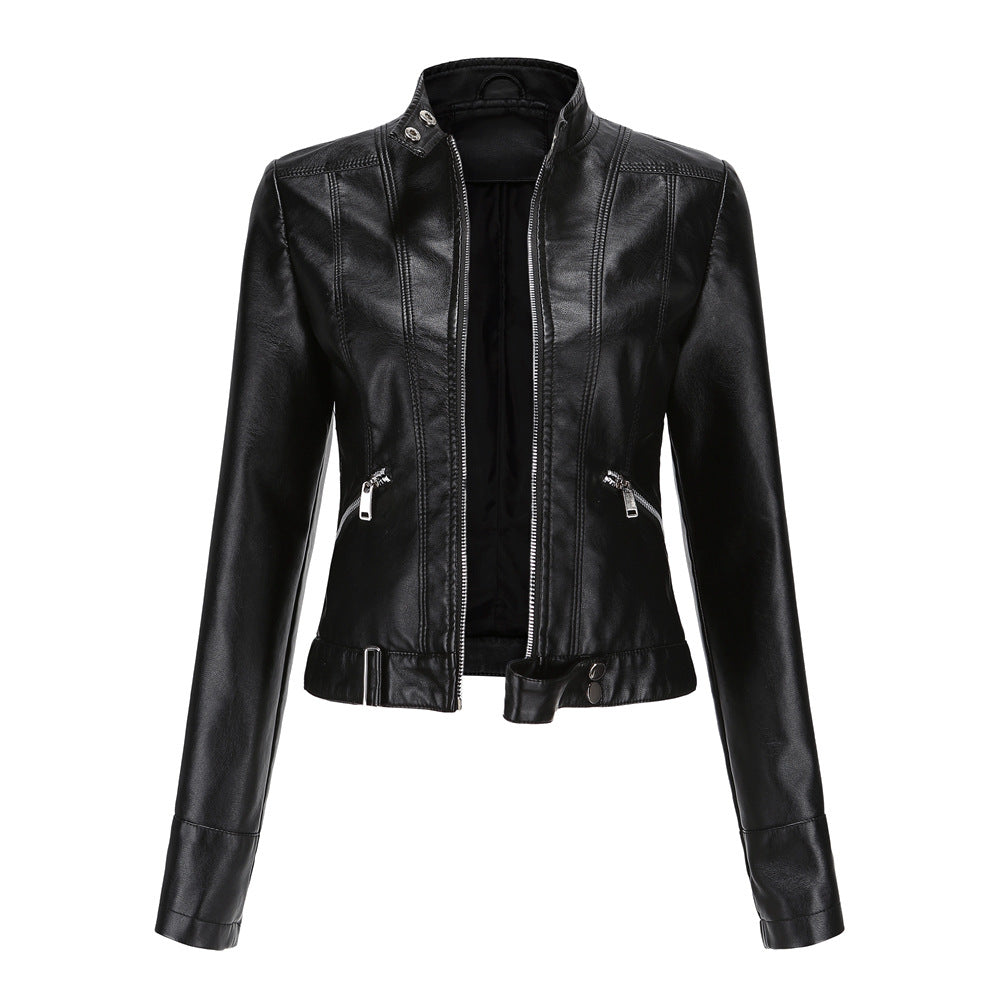 Dames groene korte jas echt leer -Miami - BK Leder Dames groene korte jas echt leer -Miami - BK Leder