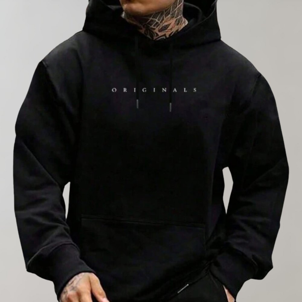 Heren Streetwear Hoodie – Casual Loose Fit Sweatshirt met Minimalistisch Design
