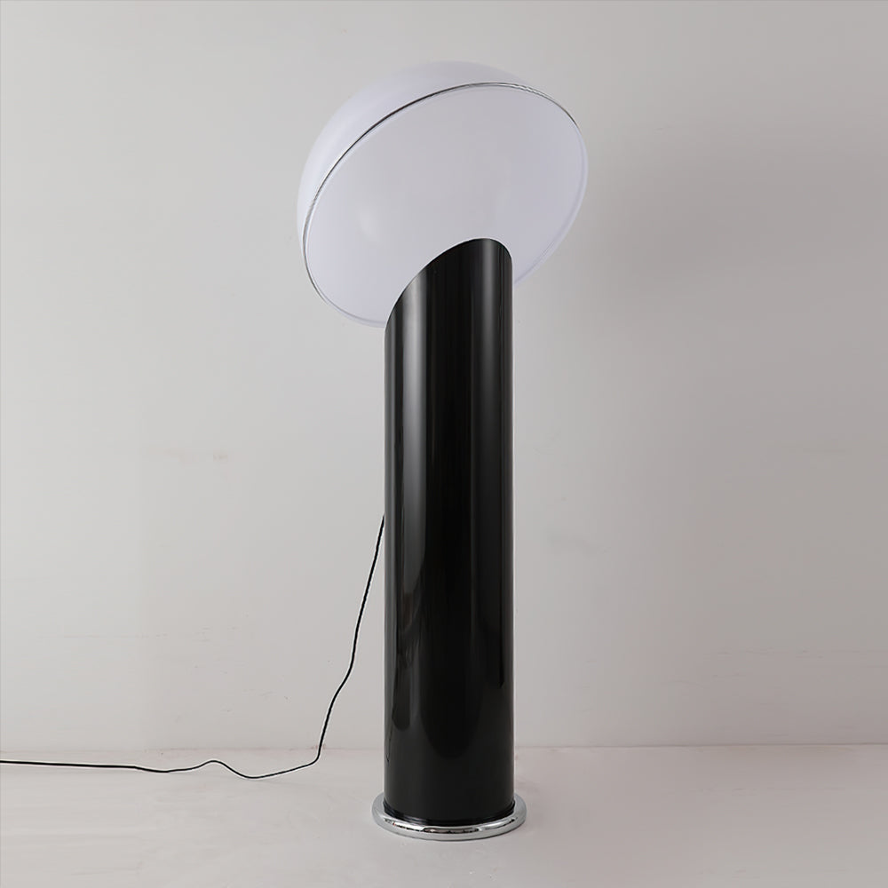 Ciot Vloerlamp - Sculpturale Design Lamp met Lucite Stam en Grote Lampenkap