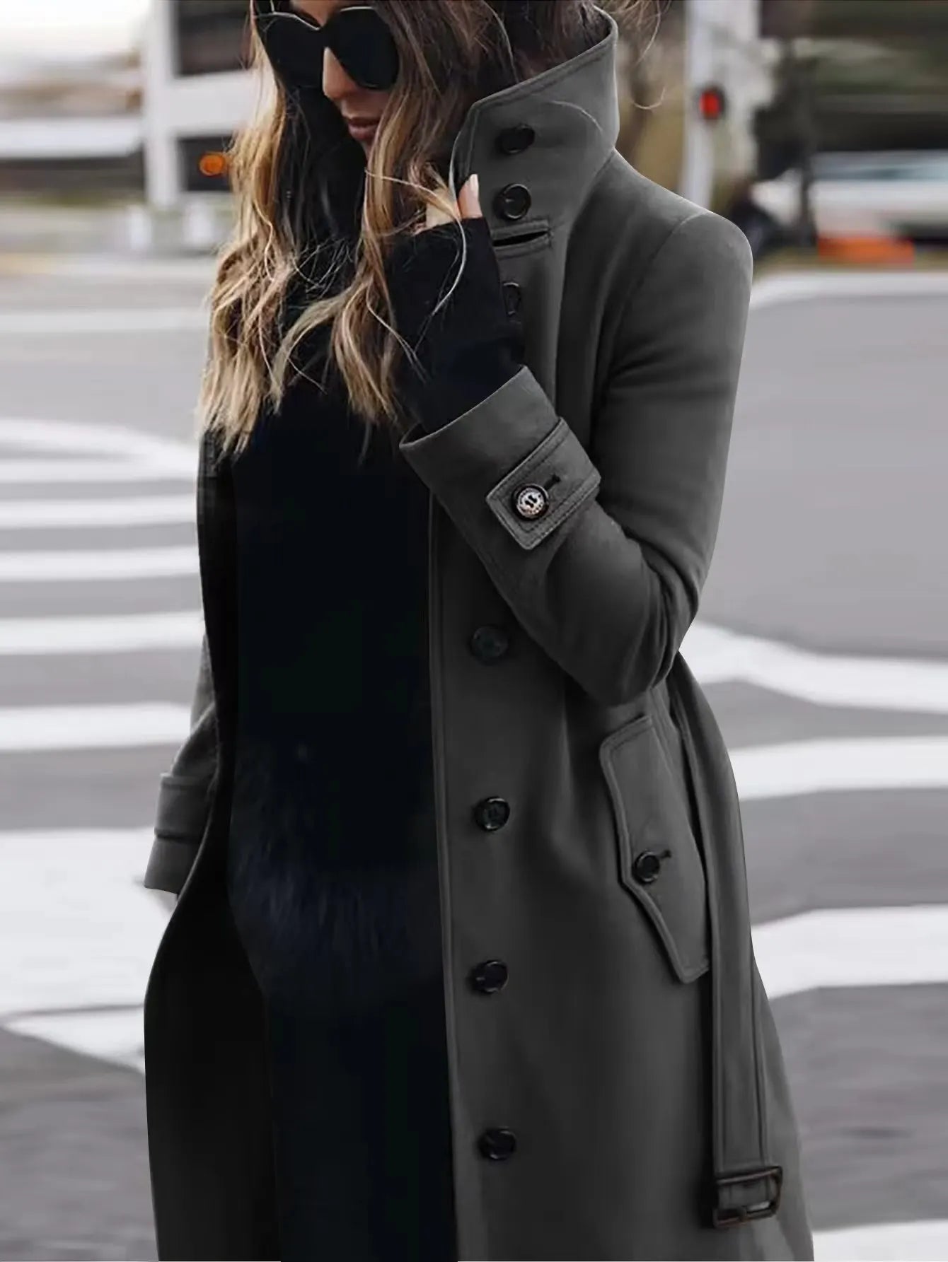 Waterdichte Trenchcoat Dames – Lange Regenjas met Tailleceintuur