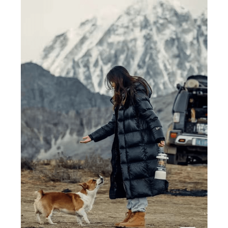 Warme und wasserdichte Daunenjacke für Damen – Winterjacke mit Stil