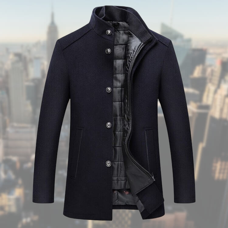 Herren Winterjacke aus Wollmischung - Warm und Elegant
