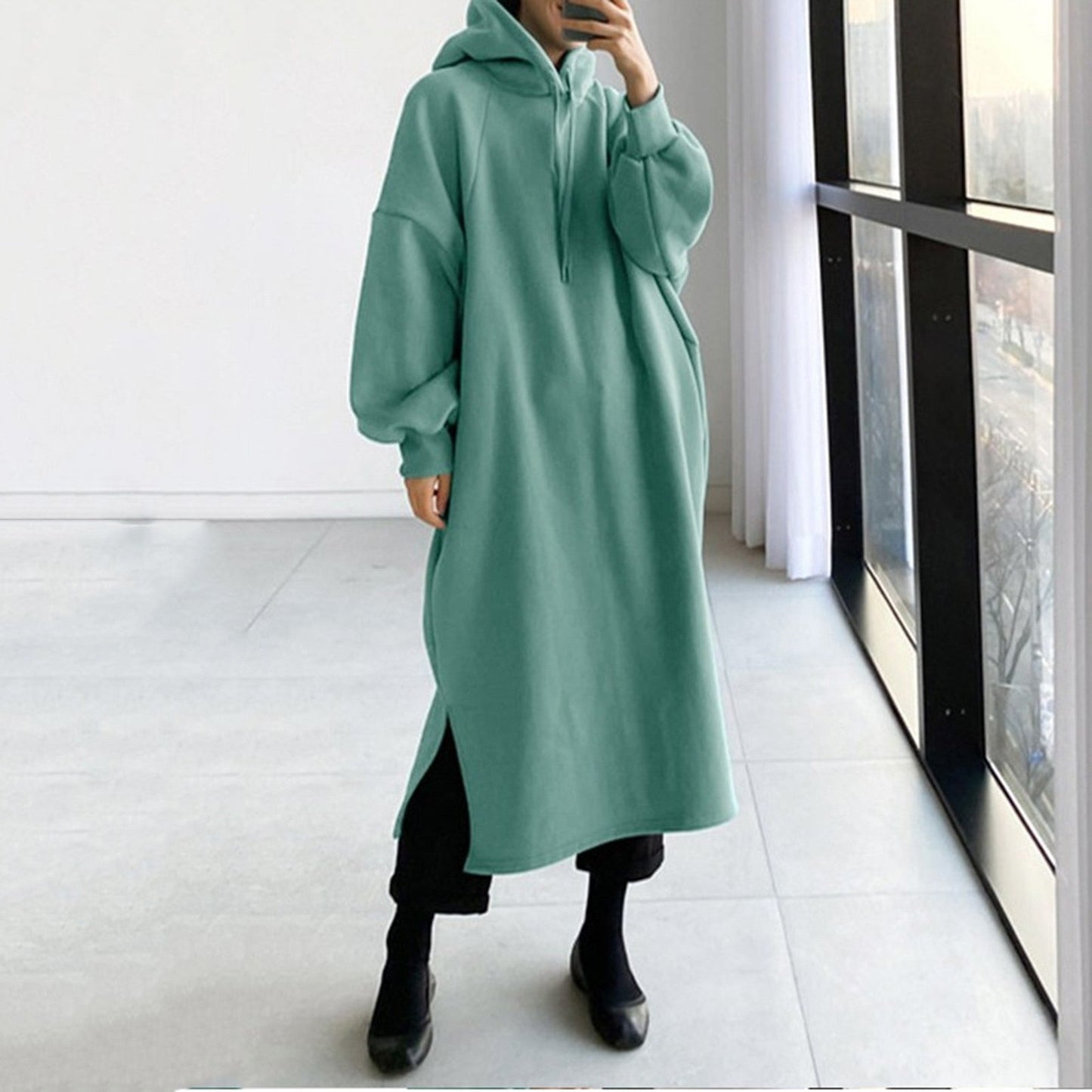 Damestrui met lange mouwen en capuchon – Warm & stijlvol