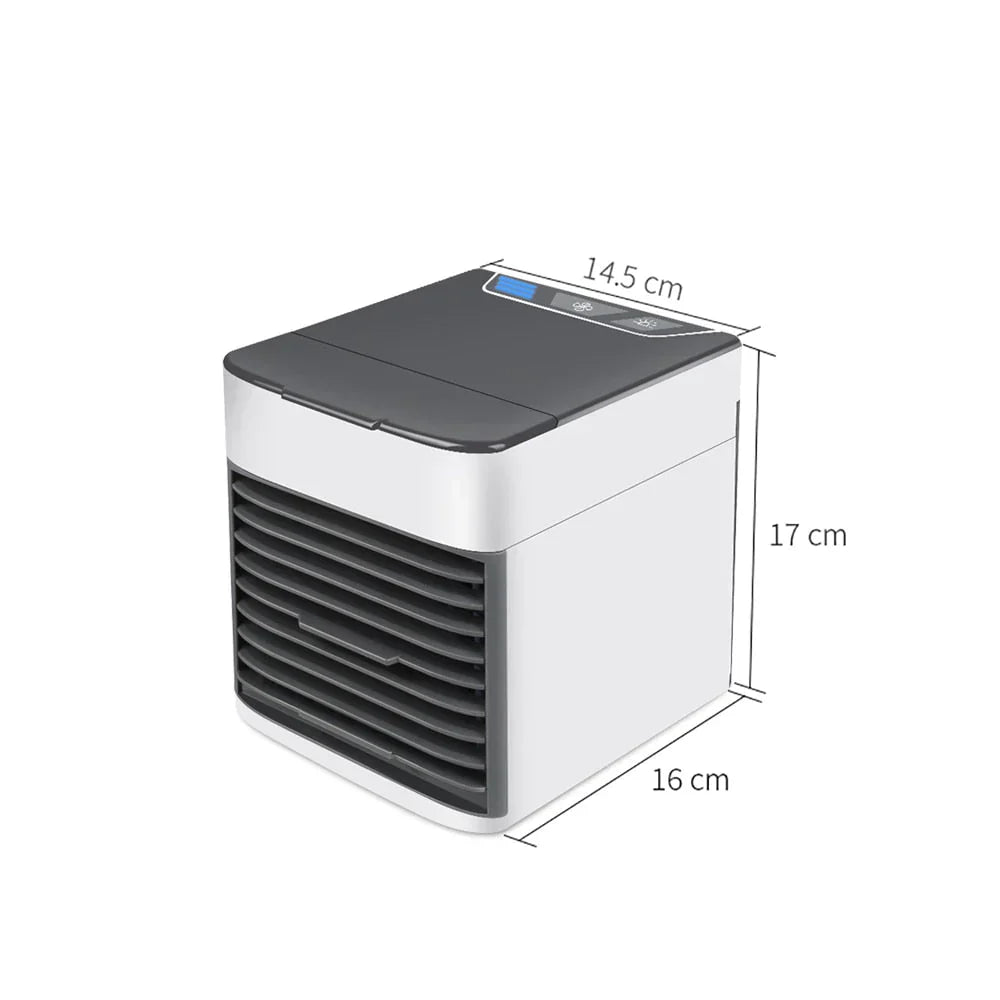 Draagbare Mini Airconditioner – Koelt, Bevochtigt en Zuivert – 3-in-1 USB Luchtkoeler