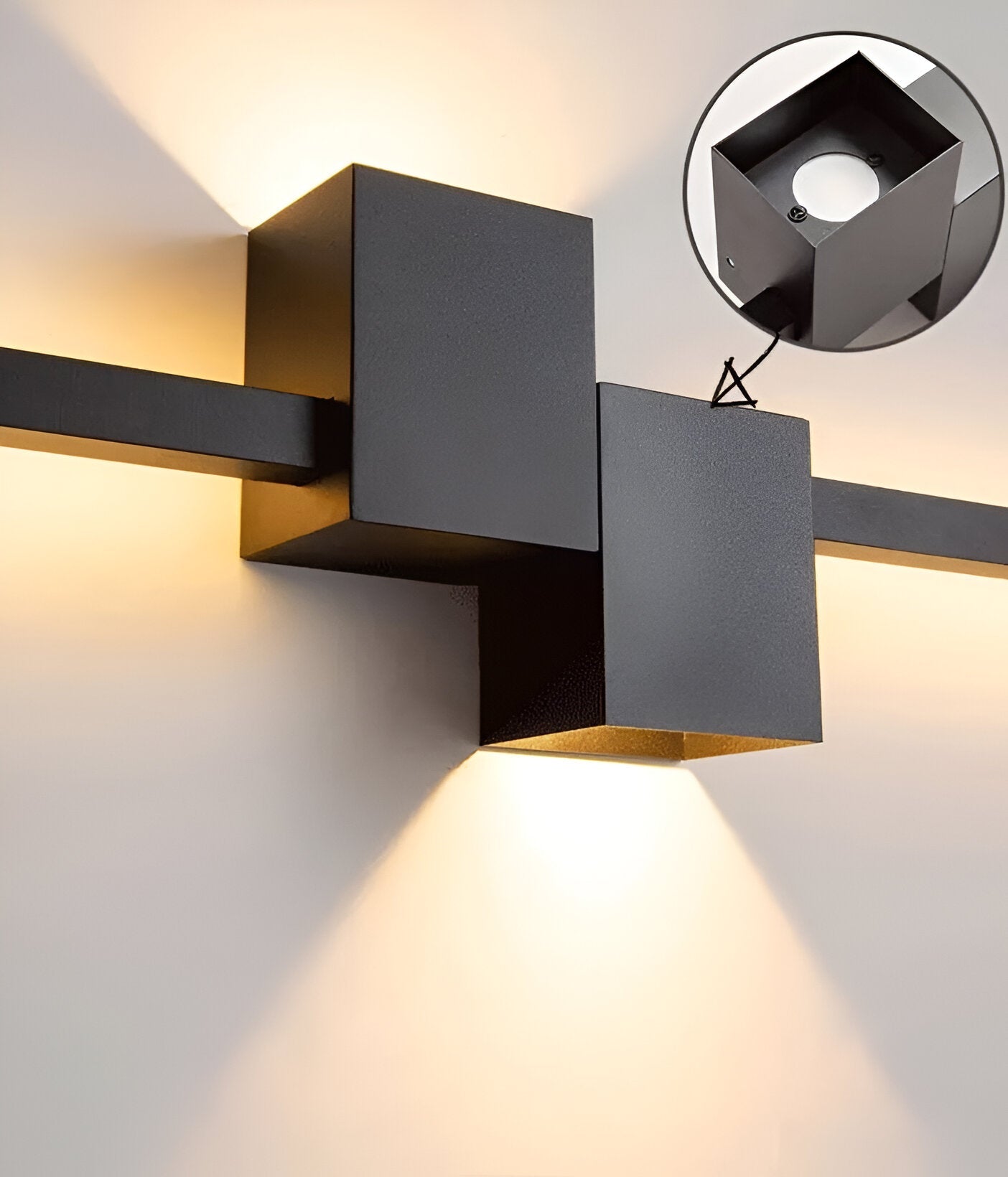 The Line Wandlamp - Minimalistische Zwarte Lange LED Wandverlichting