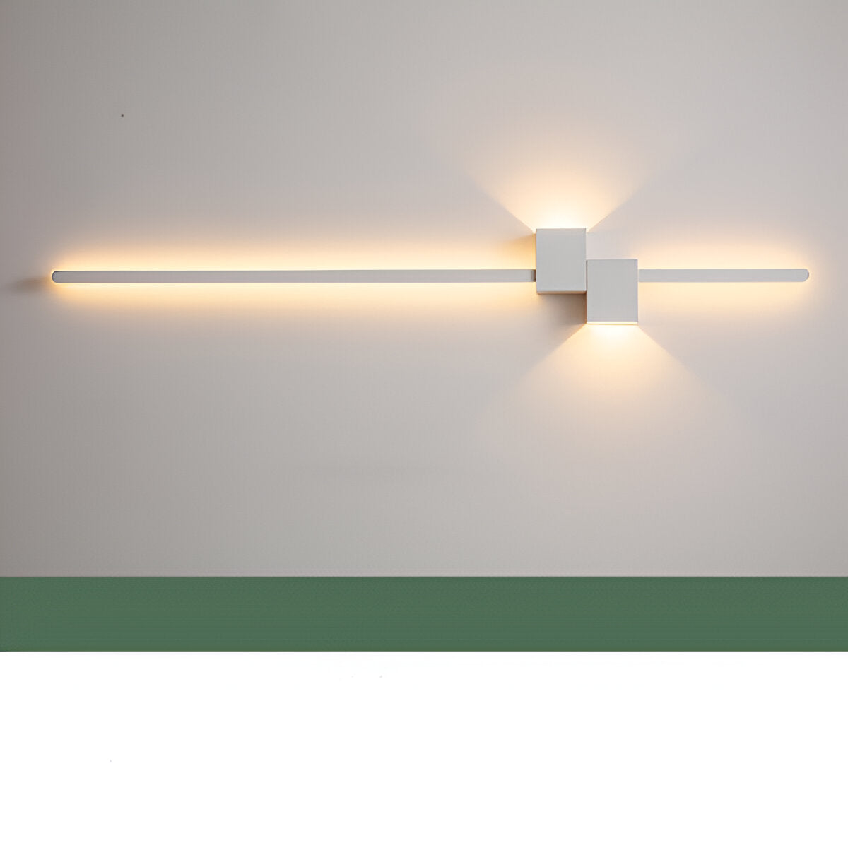 The Line Wandlamp - Minimalistische Zwarte Lange LED Wandverlichting