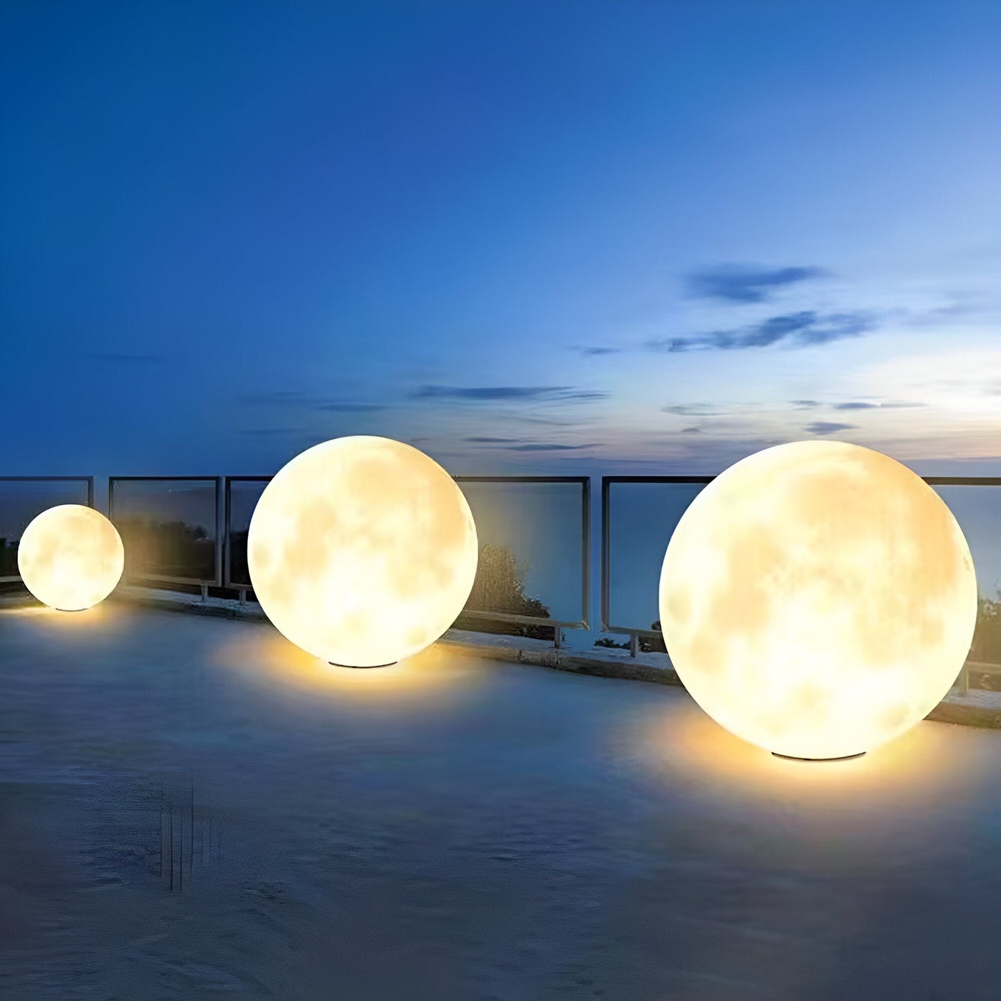 Luna – Solar tuinverlichting in maanvorm – IP65 waterdichte LED buitenlamp – Oplaadbaar via zonne-energie
