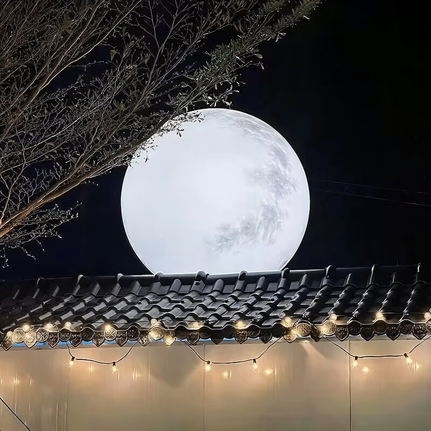 Luna – Solar tuinverlichting in maanvorm – IP65 waterdichte LED buitenlamp – Oplaadbaar via zonne-energie