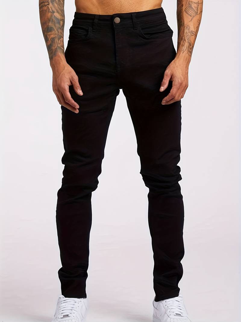 Heren Streetstyle Spijkerbroek – Slank Fit Jeans voor Casual Urban Look