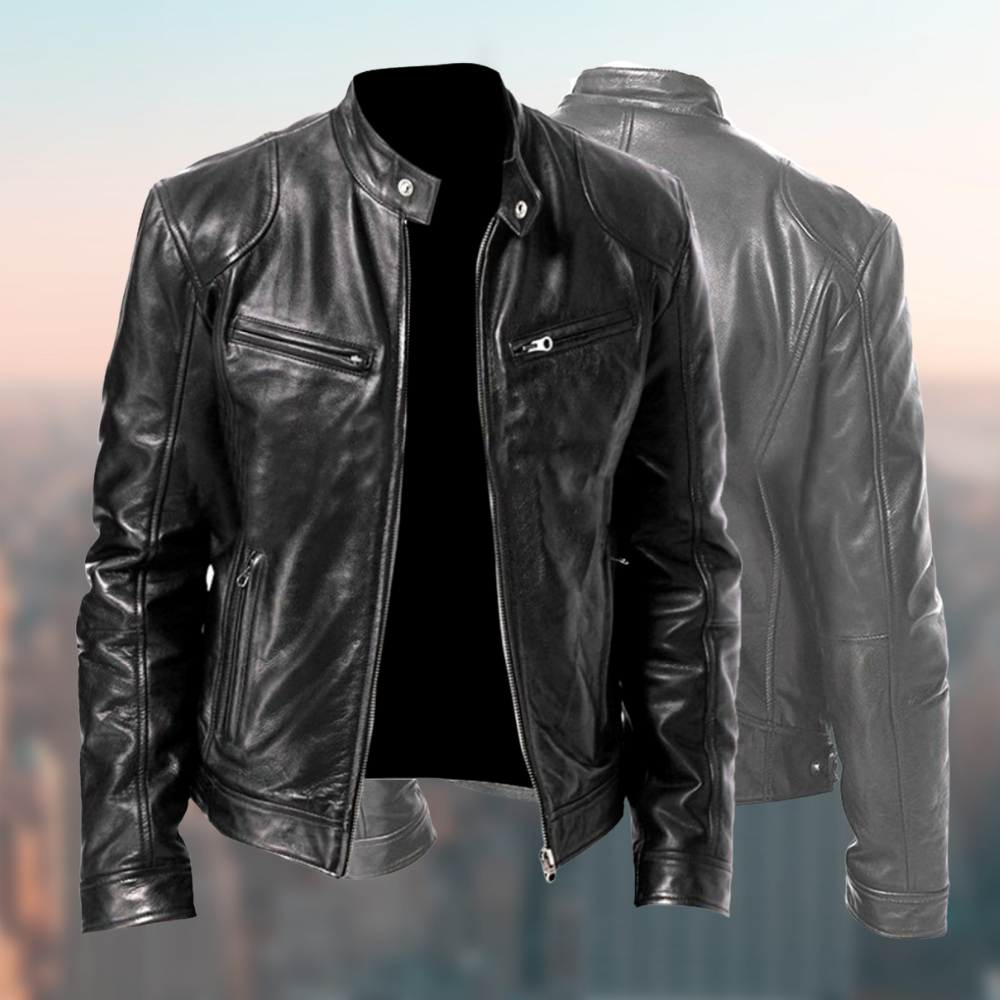 Hochwertige und elegante Lederjacke für Herren – zeitloses Design