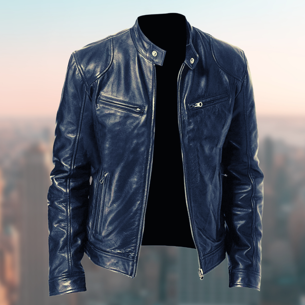 Hochwertige und elegante Lederjacke für Herren – zeitloses Design