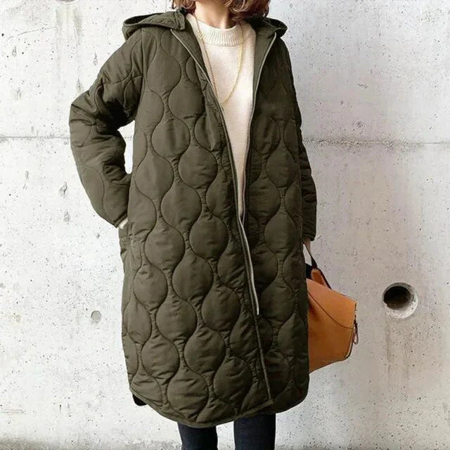Dames Parka met Capuchon en Print