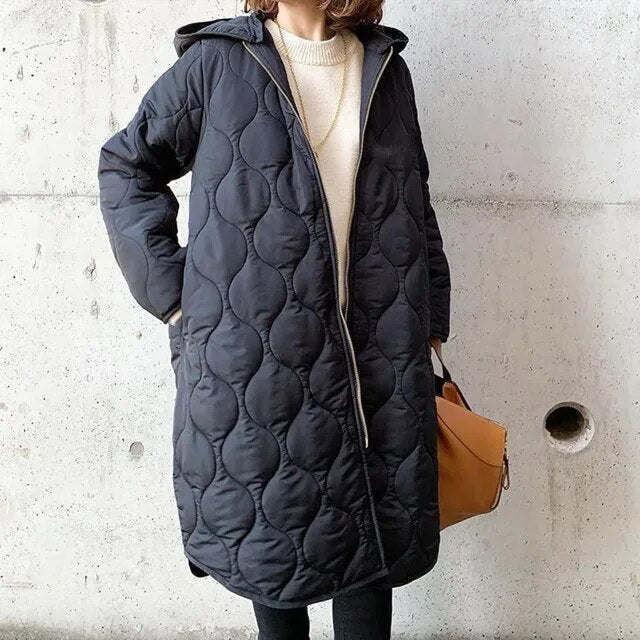 Dames Parka met Capuchon en Print