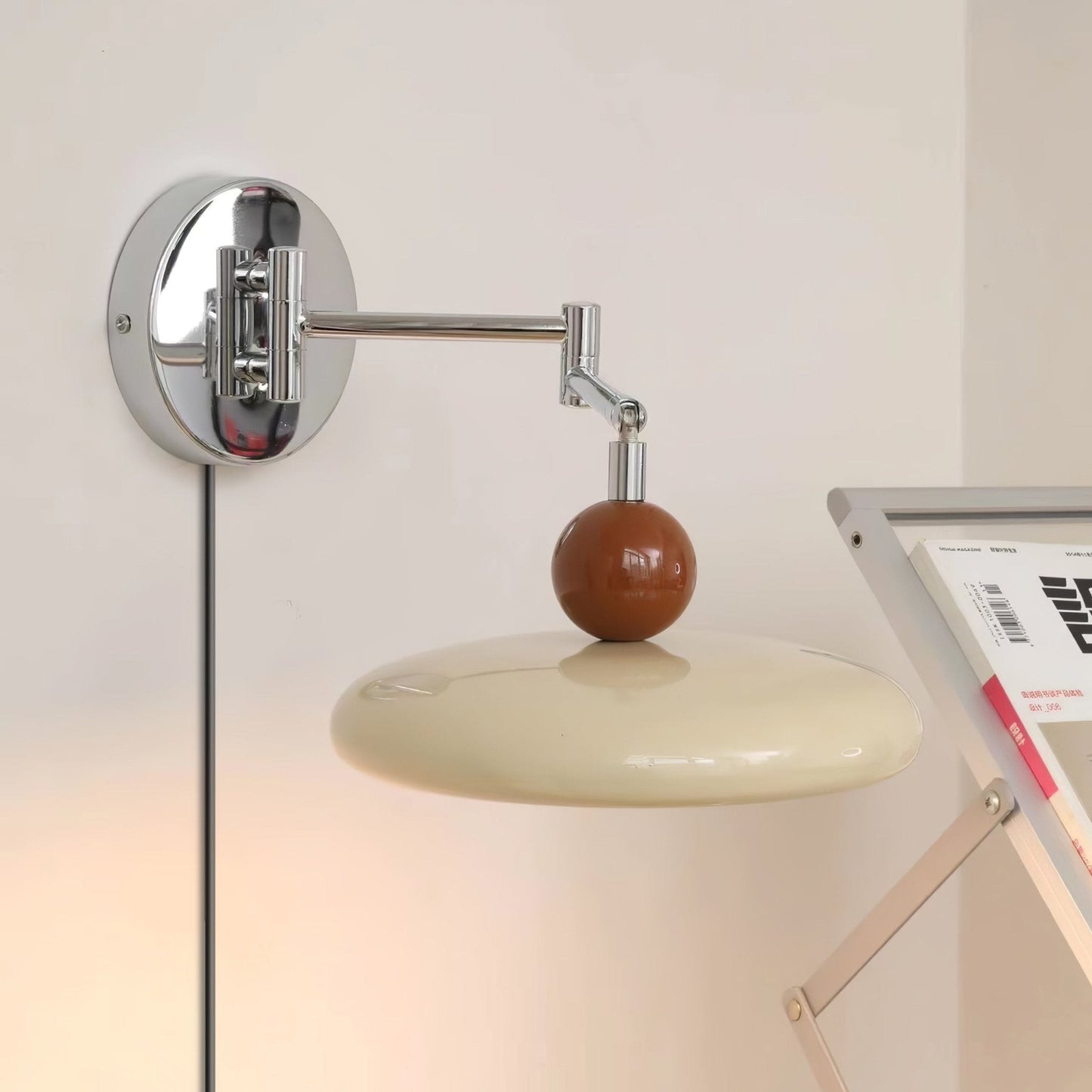 Myna – Wandlamp met Stekker | 20 cm Rond Design met LED