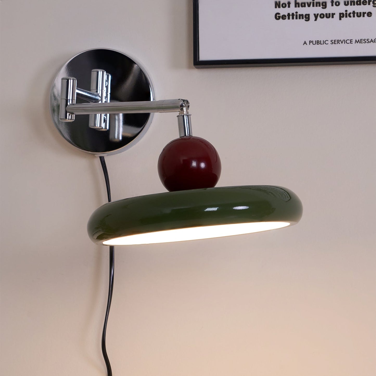 Myna – Wandlamp met Stekker | 20 cm Rond Design met LED