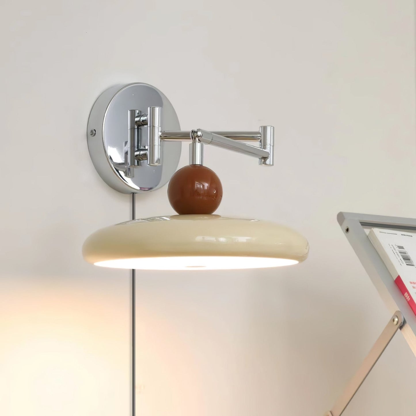Myna – Wandlamp met Stekker | 20 cm Rond Design met LED