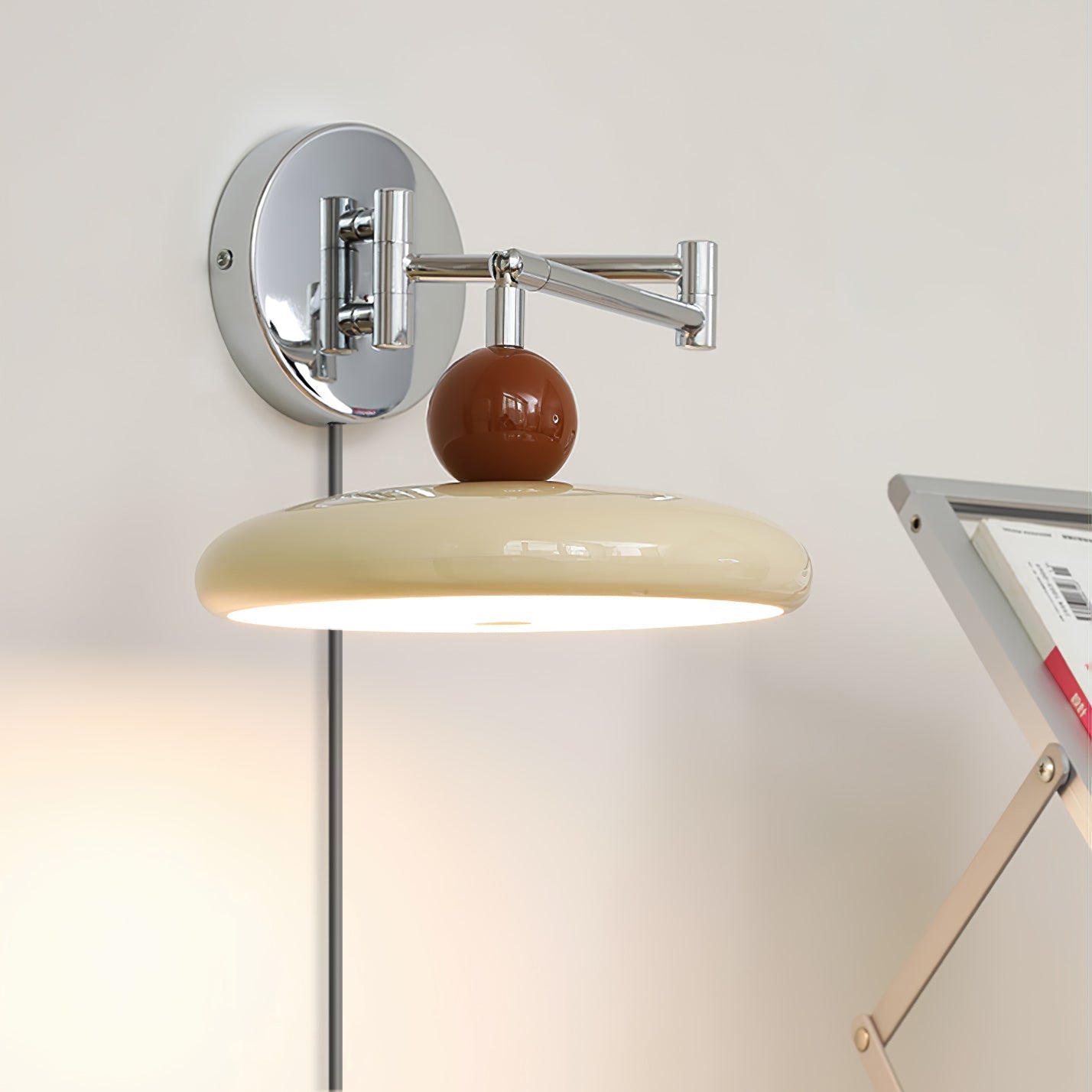 Myna – Wandlamp met Stekker | 20 cm Rond Design met LED