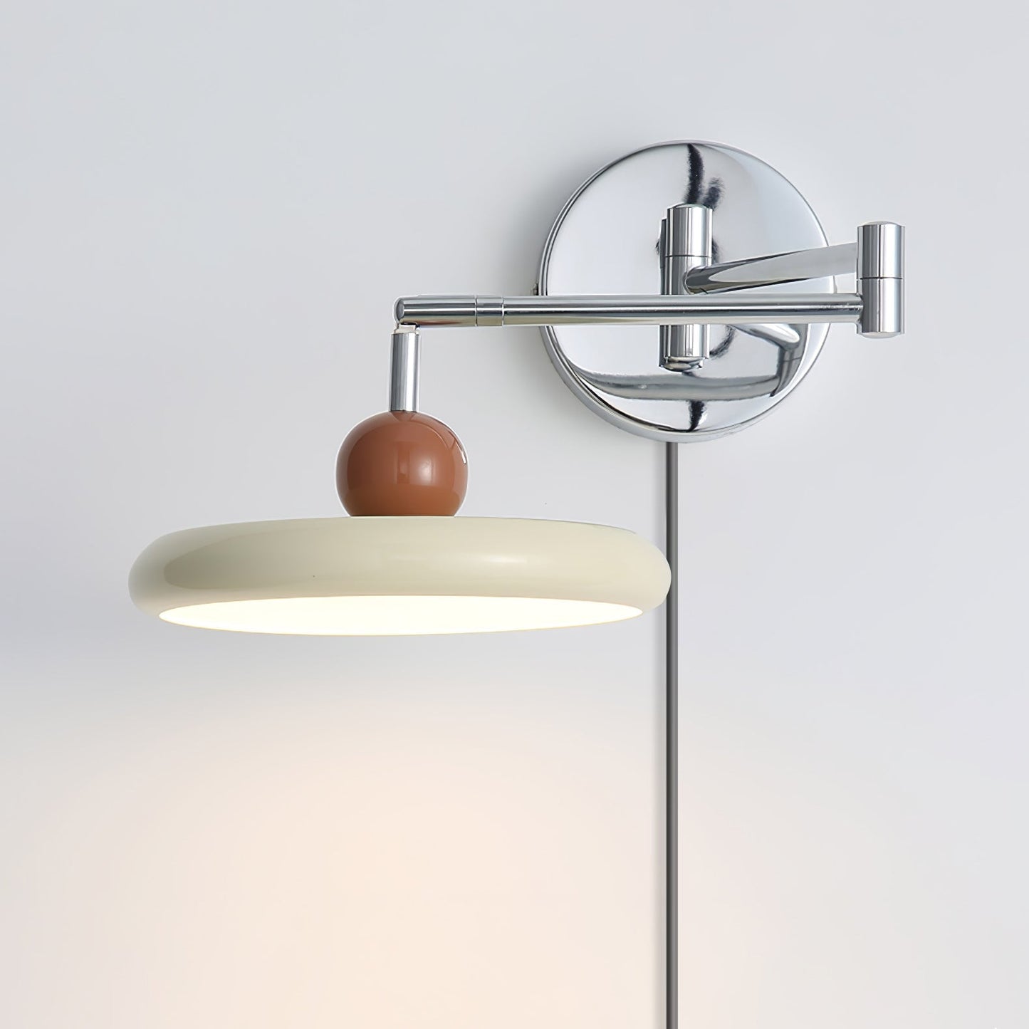 Myna – Wandlamp met Stekker | 20 cm Rond Design met LED