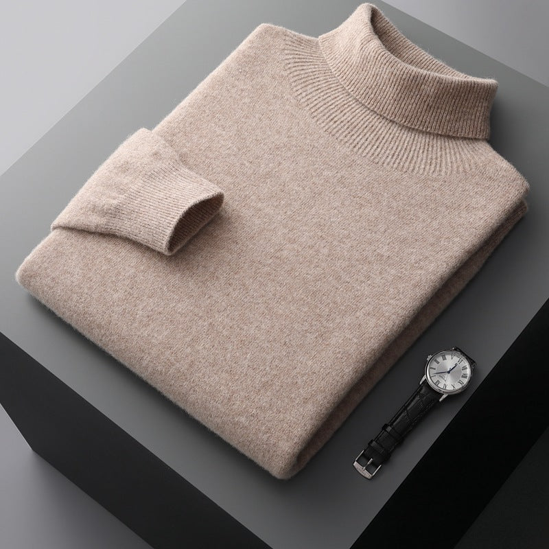 Heren Coltrui – Warme Wintertrui van Wol met Slim Fit