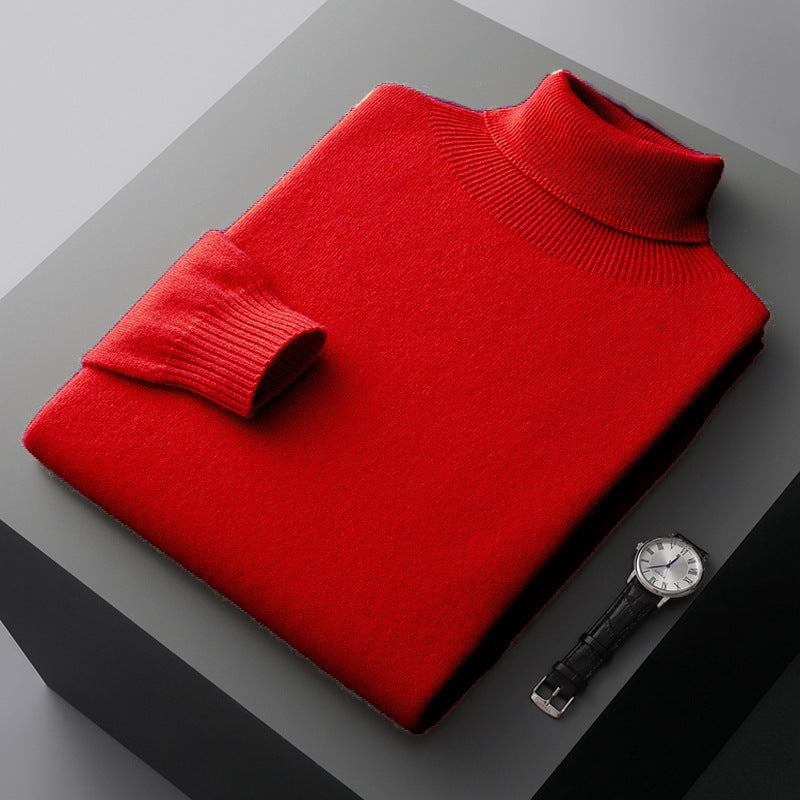 Heren Coltrui – Warme Wintertrui van Wol met Slim Fit