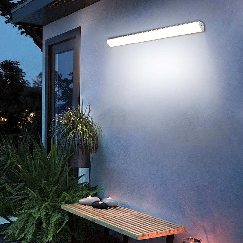Minimalistische Wasserdichte LED Außenwandleuchte – Modernes Design, IP65, Aluminium für Garten & Fassade