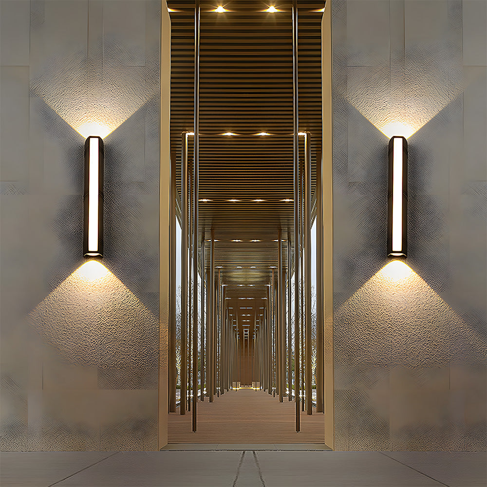 Moderne wasserdichte LED Außenwandleuchte – IP65, Aluminium & Acryl, wetterbeständiges Design für Garten oder Fassade