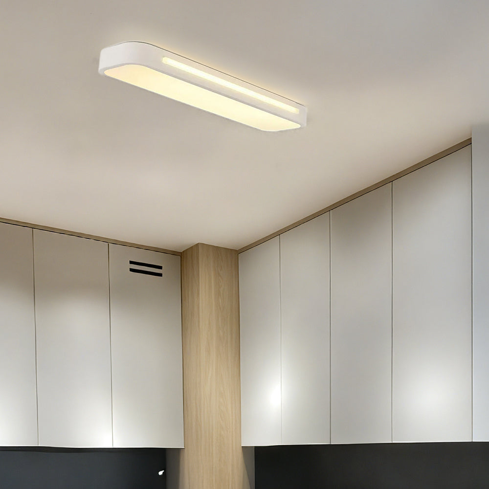 Modernes nordisches minimalistisches langes LED-dimmbares Deckenlicht