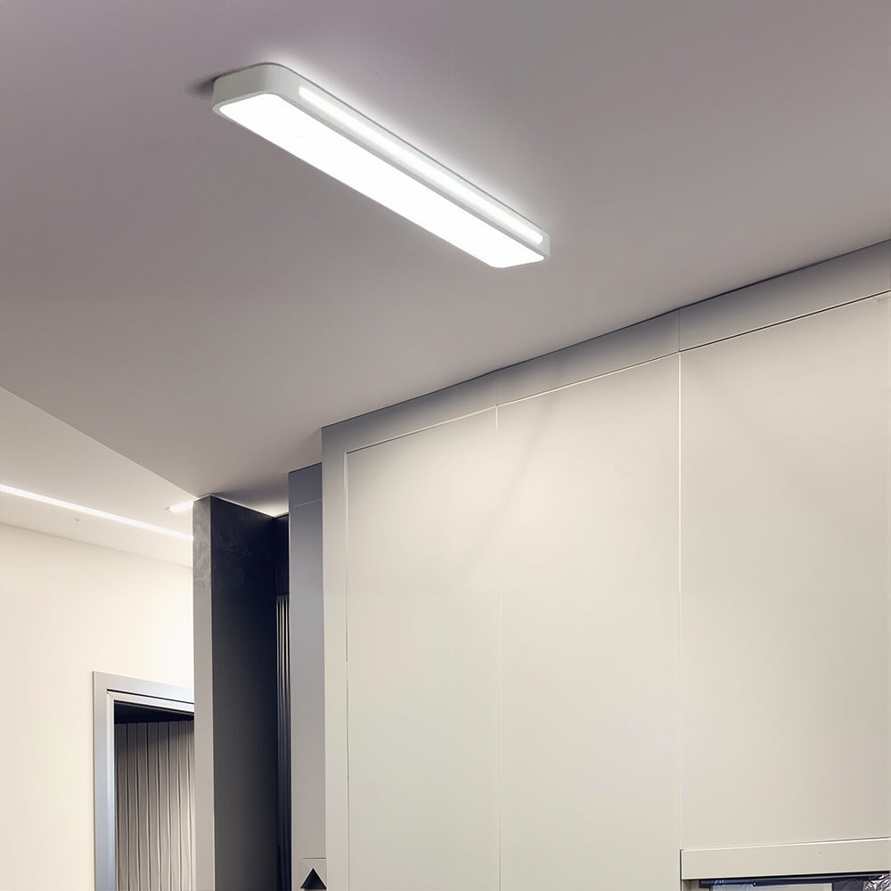 Modernes nordisches minimalistisches langes LED-dimmbares Deckenlicht