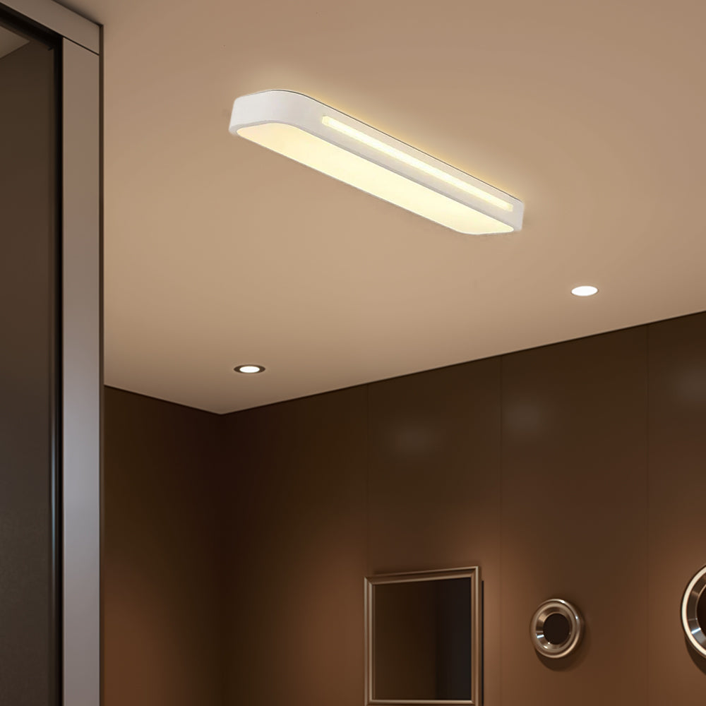 Modernes nordisches minimalistisches langes LED-dimmbares Deckenlicht
