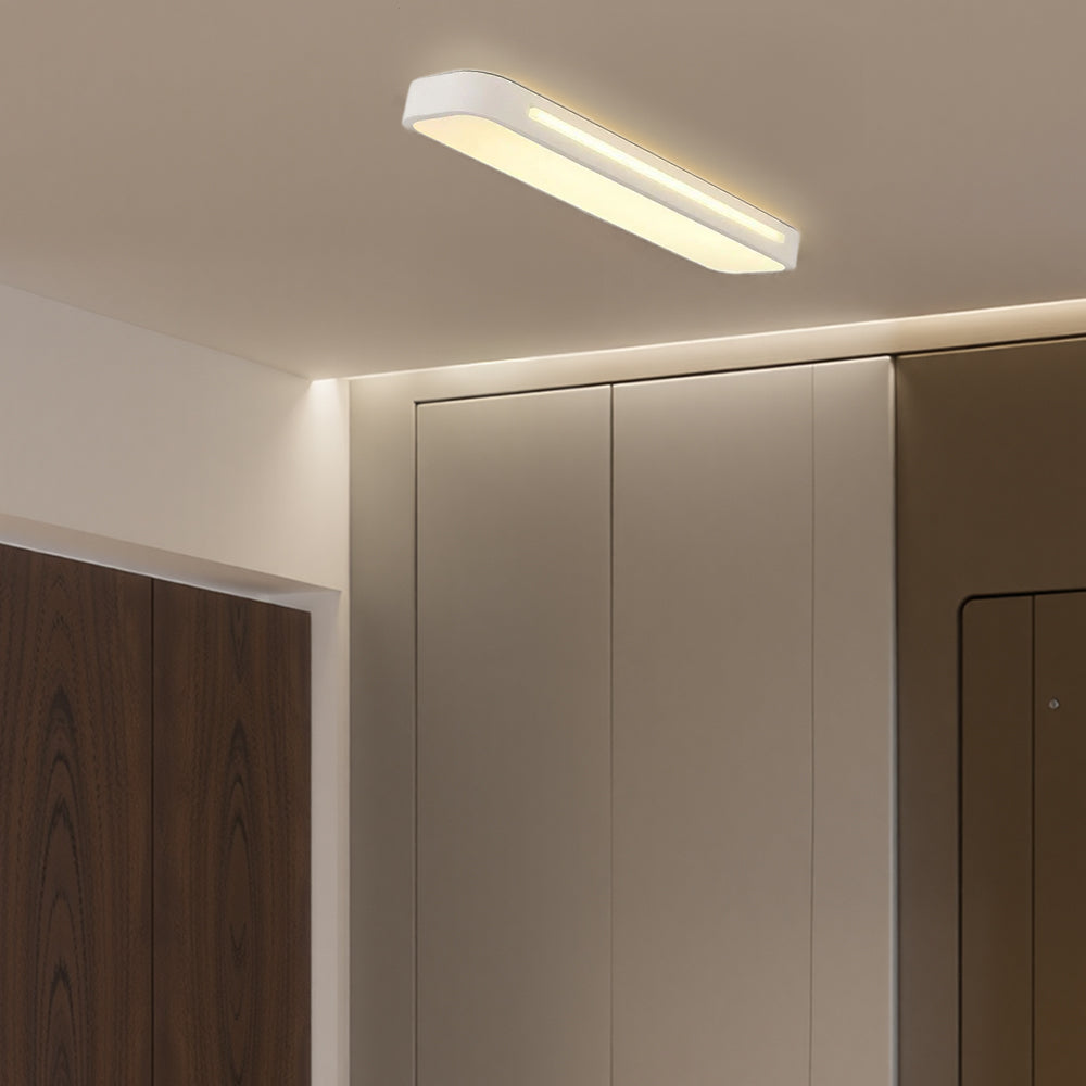 Modernes nordisches minimalistisches langes LED-dimmbares Deckenlicht