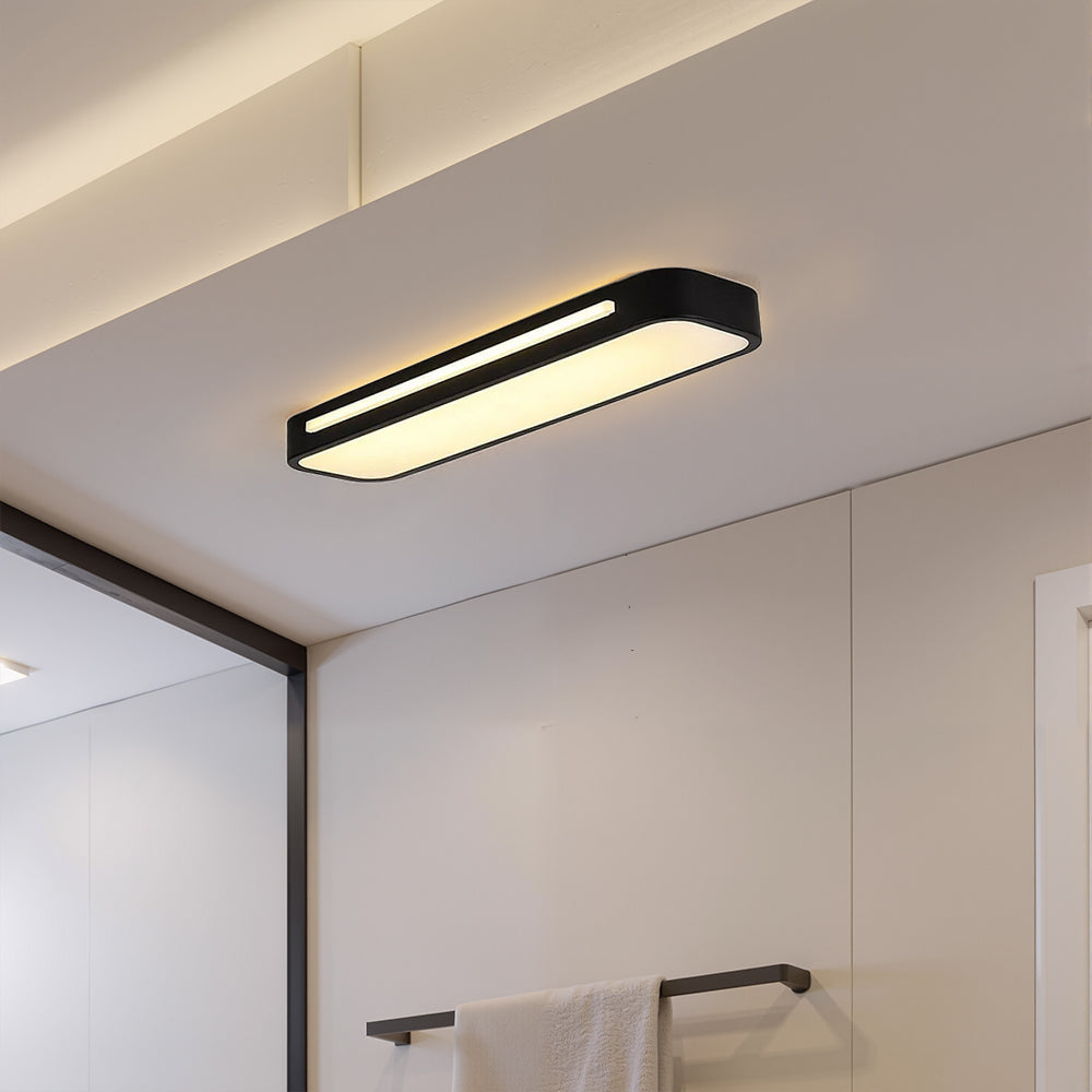 Modernes nordisches minimalistisches langes LED-dimmbares Deckenlicht