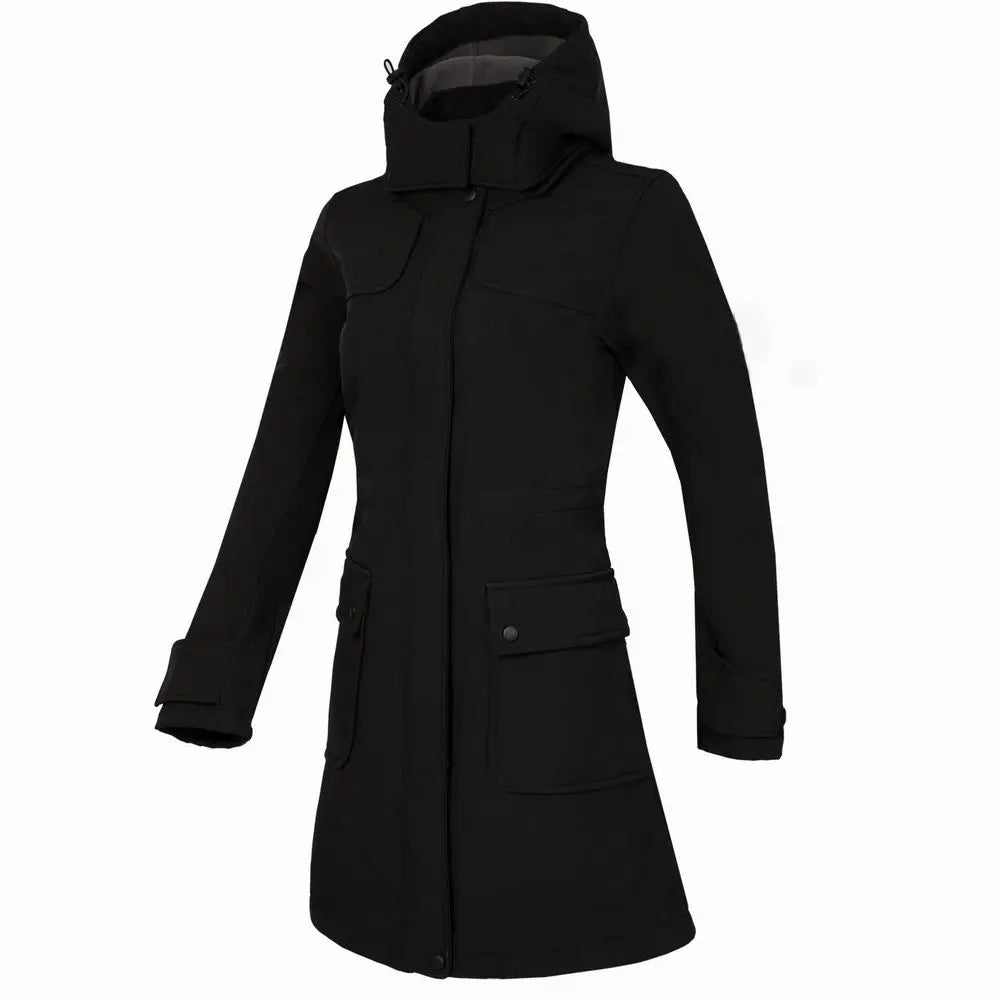 Lange Waterdichte Regenjas met Capuchon voor Dames – Outdoor & Comfortabel