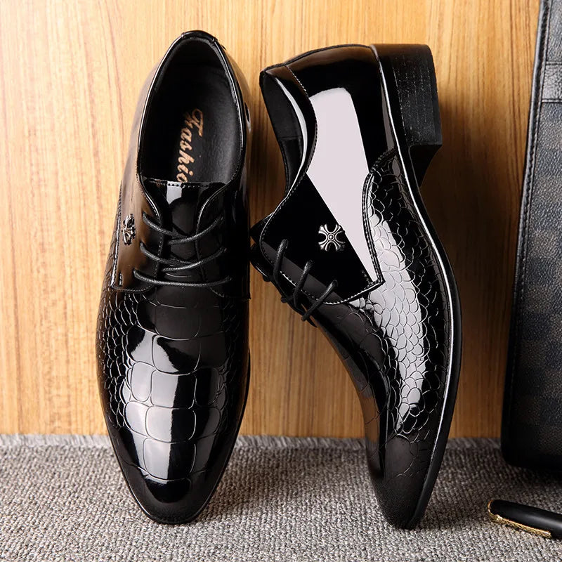 Heren Klassieke Oxford Schoenen met Puntneus