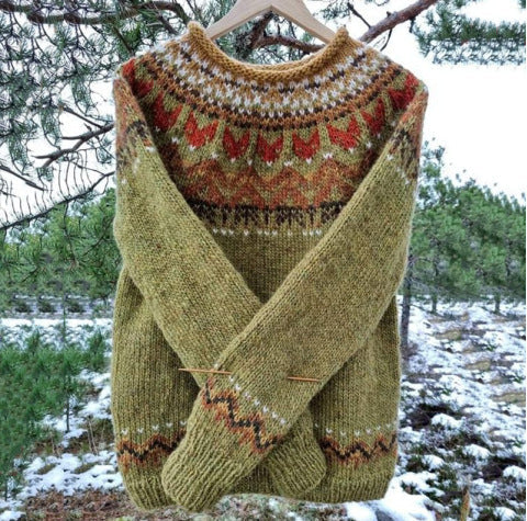 Heren Fair Isle Trui - Warme Winterstijl met Rustieke Charme