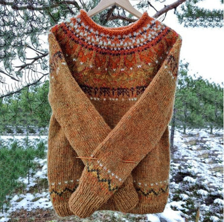 Heren Fair Isle Trui - Warme Winterstijl met Rustieke Charme