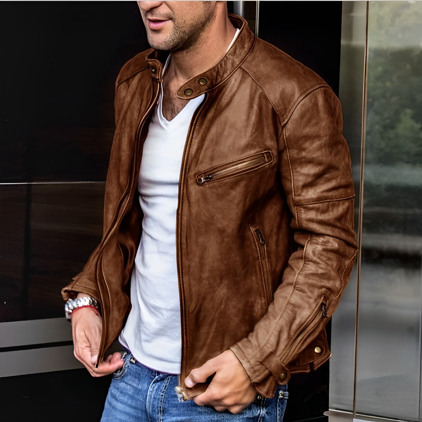 Leren Herrenjacke – Zeitloser Stil für jede Jahreszeit