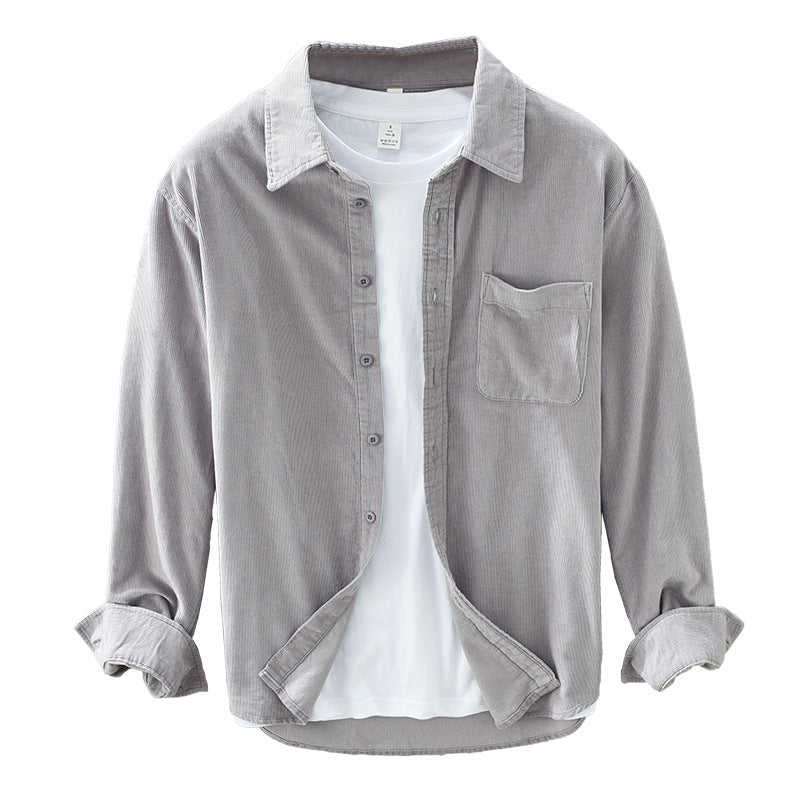 Retro Corduroy Overhemd voor Heren – Elegant & Tijdloos voor Elke Gelegenheid
