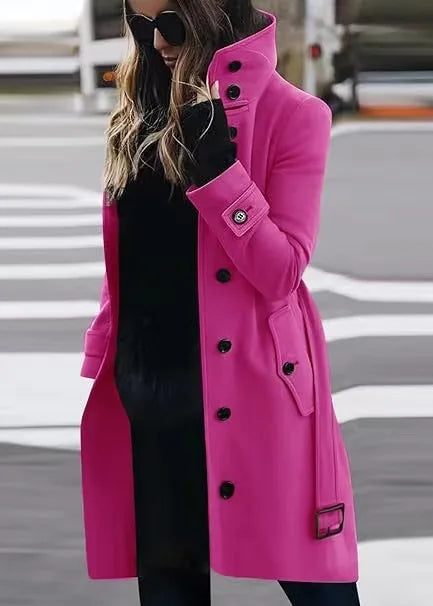 Waterdichte Trenchcoat Dames – Lange Regenjas met Tailleceintuur