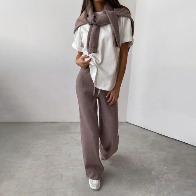 Elegante Dames Sweaterset met Coltrui – Perfect voor Alledaags Gebruik
