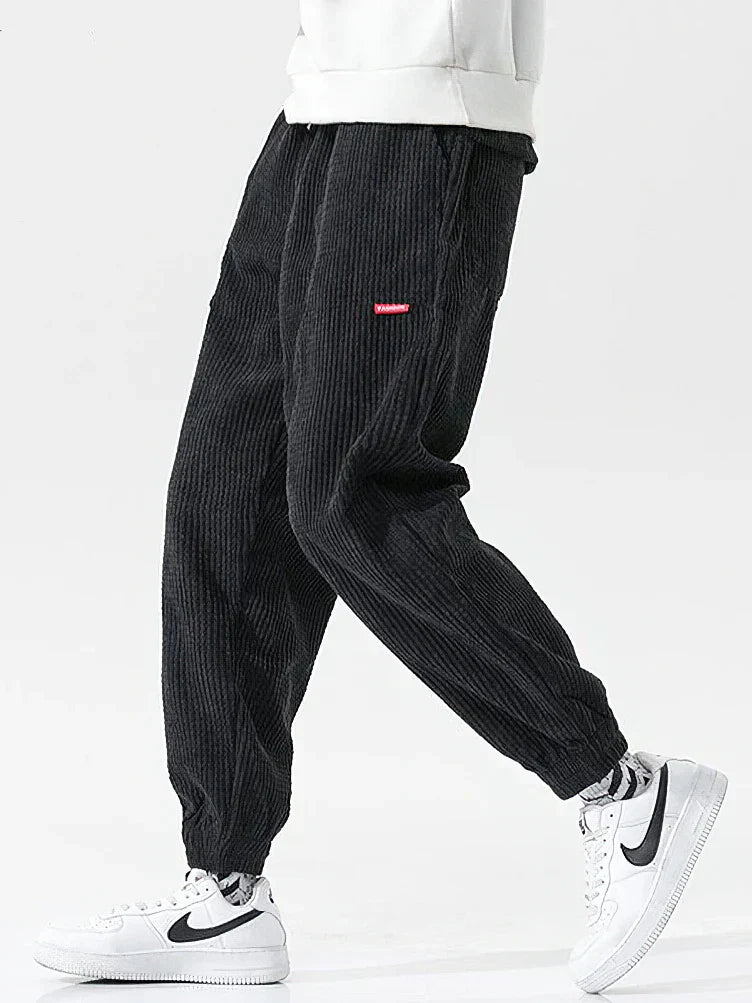 Comfortabele Heren Cord Joggingbroek – Wijd & Zacht voor Elke Dag