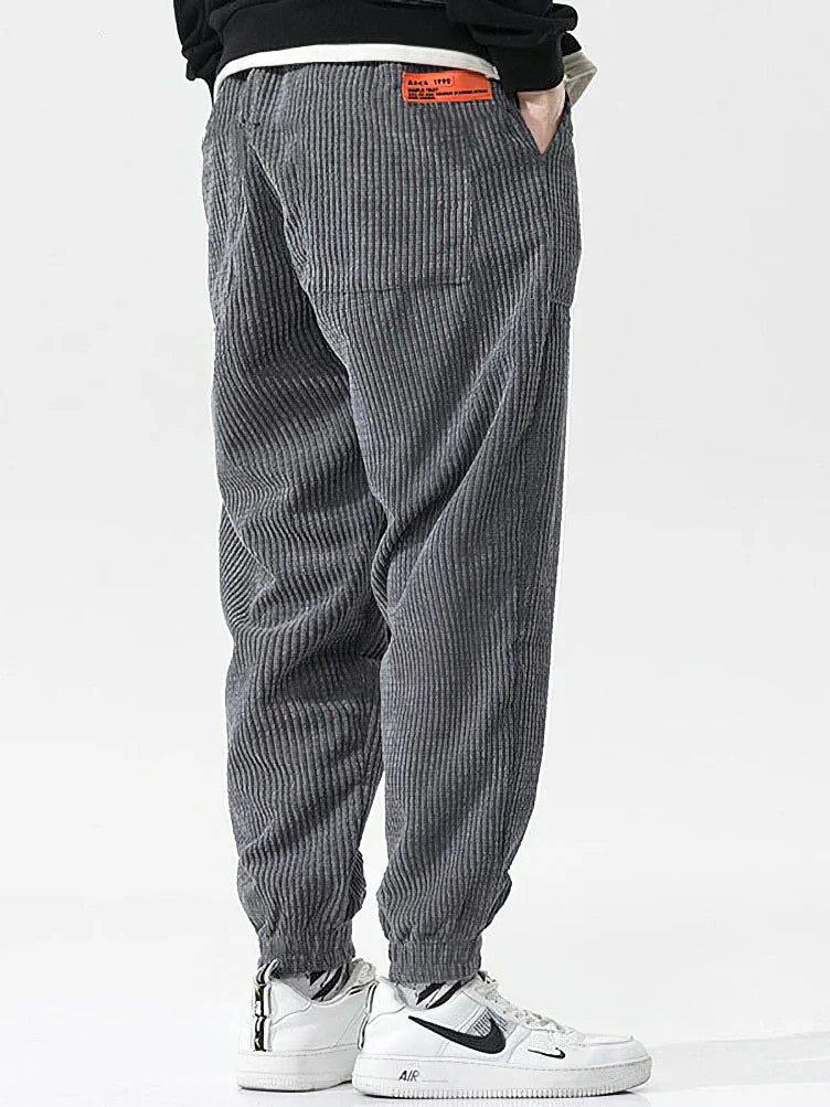 Comfortabele Heren Cord Joggingbroek – Wijd & Zacht voor Elke Dag