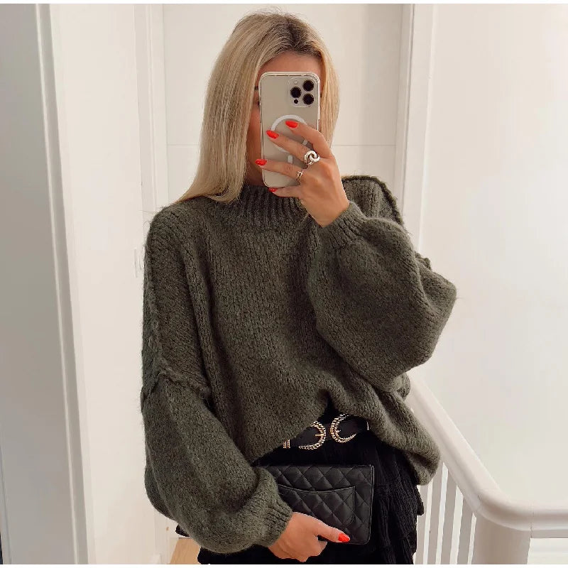 Myna – Zachte Oversized Gebreide Trui voor Dames
