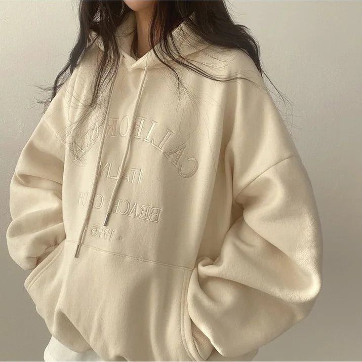 Oversized dames hoodie met borduursel – Comfortabel en casual